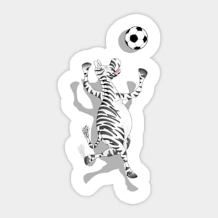 Zebra Football Sticker